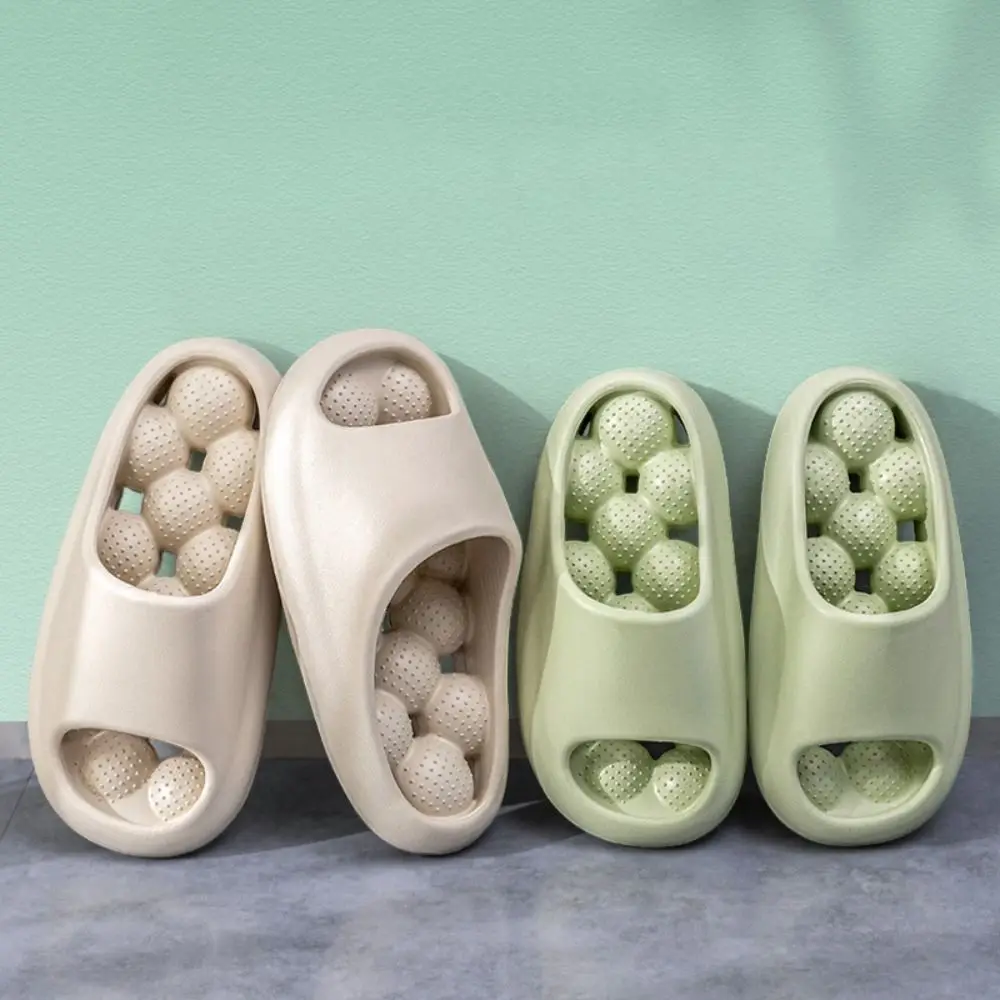 Fashion Quick-dry Bathroom Slippers Anti-slip Casual Slide Slippers House Flat Shoes Soft Hollow Out Slippers Shower