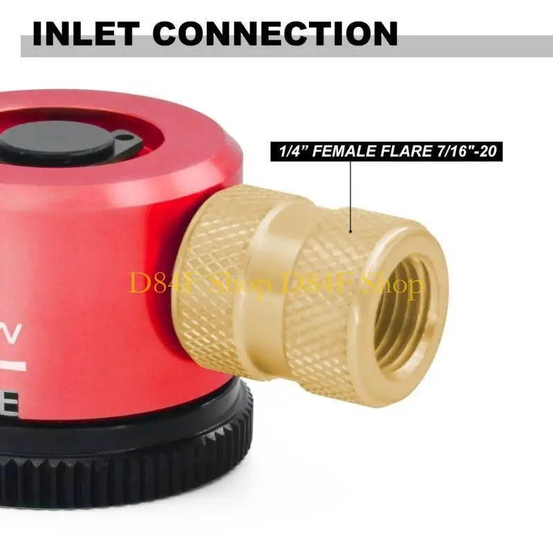 

D84F Профессиональный регулятор продувки хладагента, регулятор потока азота, мгновенная настройка переключателей, металлическая