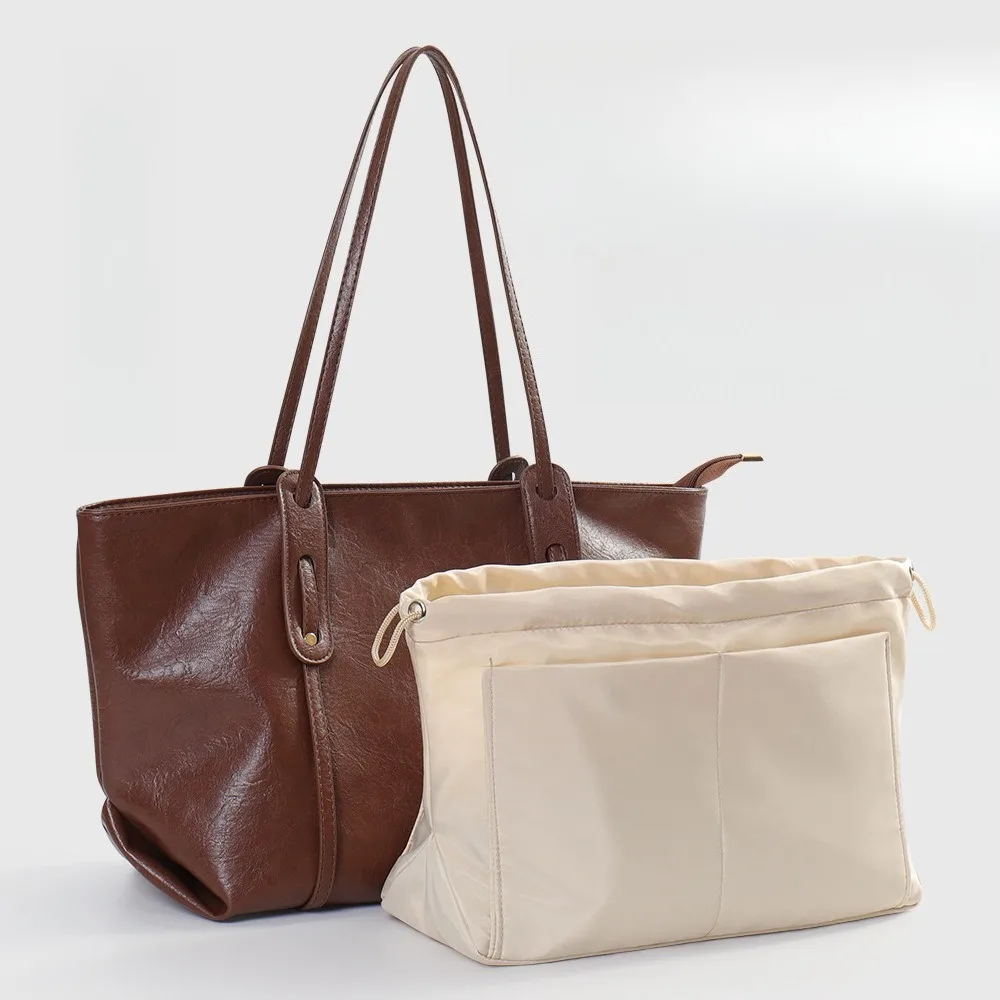 حقيبة اليد المنظمون حمل حقيبة بطانة داخلية متعددة جيب حقيبة محمولة منظم إدراج لحقيبة اليد #1