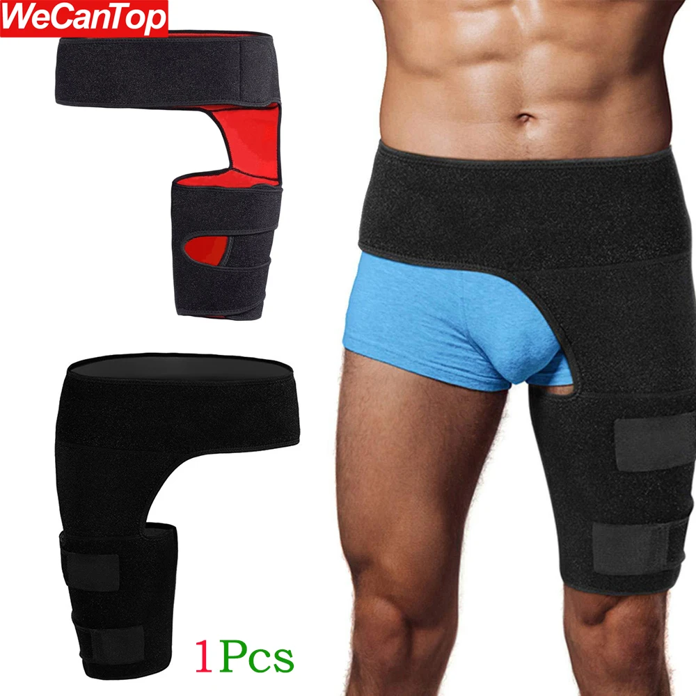 1Pcs Hip Brace Thigh Support Sleeve for Sciatica Pain Relief,Compression Upper Leg Muscle Support Stabilizers Wrap for Men Women