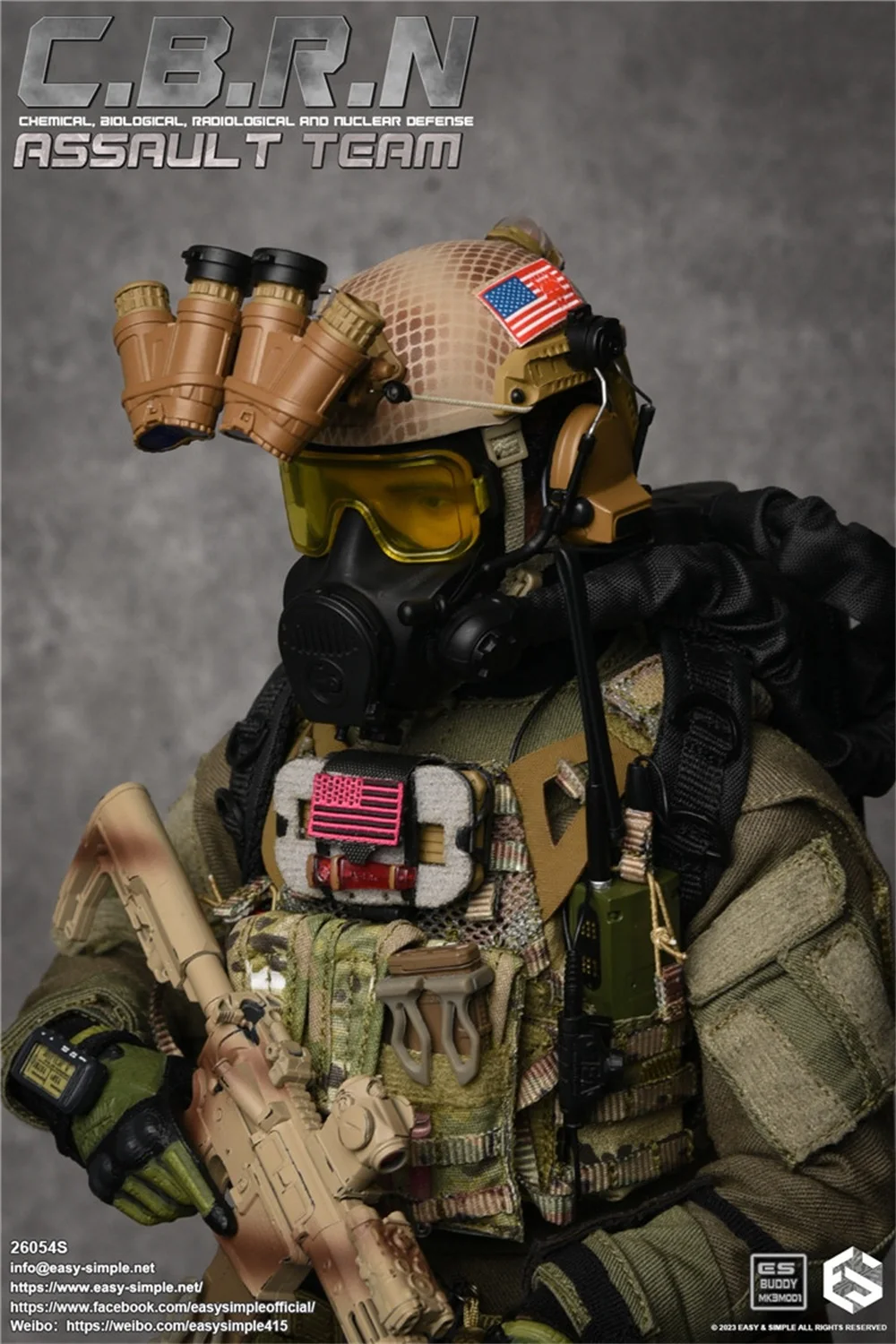 

1/6 Easy&Simple ES 26054S CBR N Операционная команда, полный набор, подвижная фигурка, подарок для любителей коллекционирования