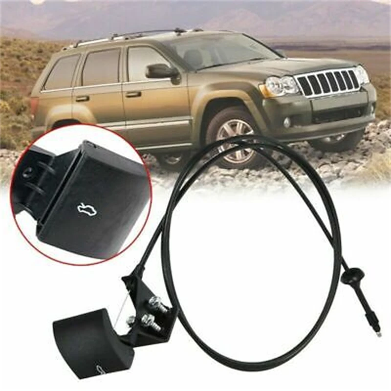 Linka zwalniająca maskę silnika samochodowego z uchwytem 55394495 AB dla Jeep Grand Cherokee 2005-2010 dla Jeep Commander XK 2006-2010