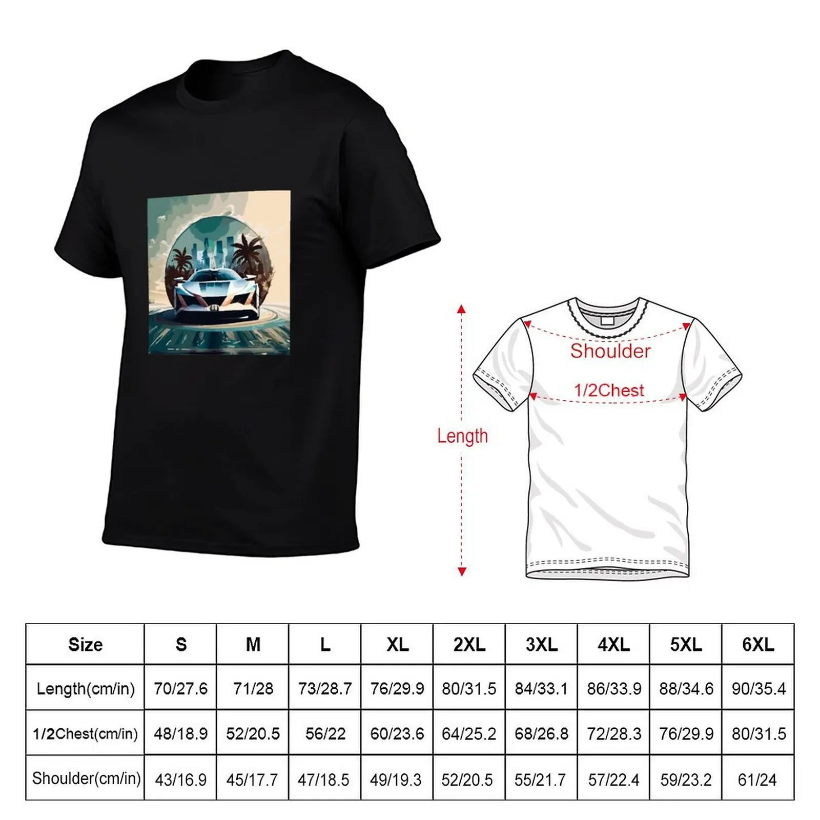 Miami Portal Escape T-Shirt Large Size Breathable Tee