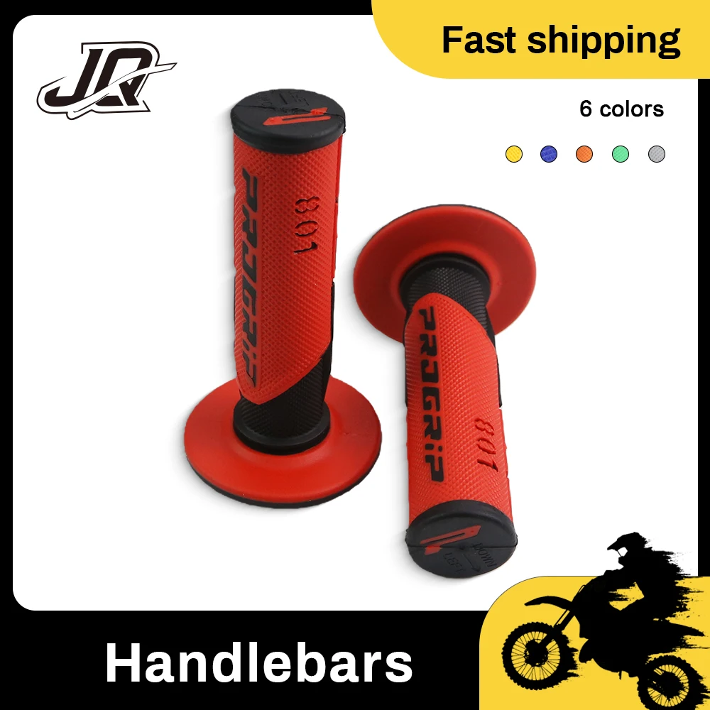 

Universal Motorcycle Grips Handle Bar 7/8 "22 24mm For KTM YAMAHA Bike Motocross Motorbike Rubber GEL Domino Grip 6 Colors