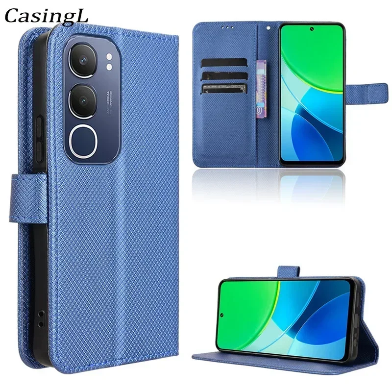 Flip Leather Case For VIVO Y19S Y28 Y03 Y03T Solid Color Wallet Magnetic Holder Cover Funda For VIVO Y28 Y03 Y03T T y19 28 Shell