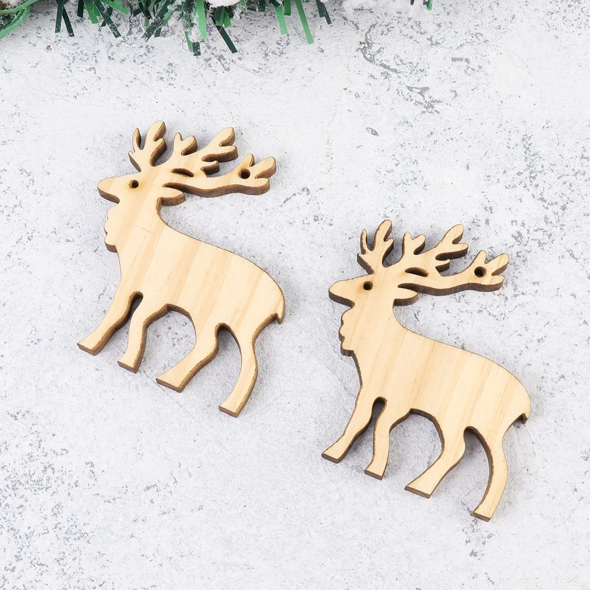 

10Pcs Christmas Tree Wooden Cutouts Pendant Hanging Decoration DIY Craft Ornament Accessory Home Garden Yard Porch Entryway