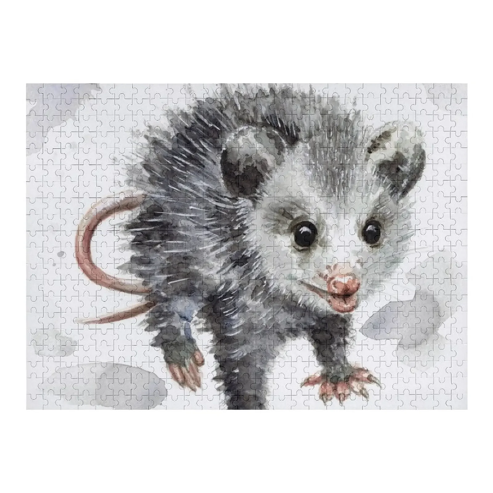 

Opossum Jigsaw Puzzle Personalized Baby Toy Wooden Name Custom Personalized Puzzle