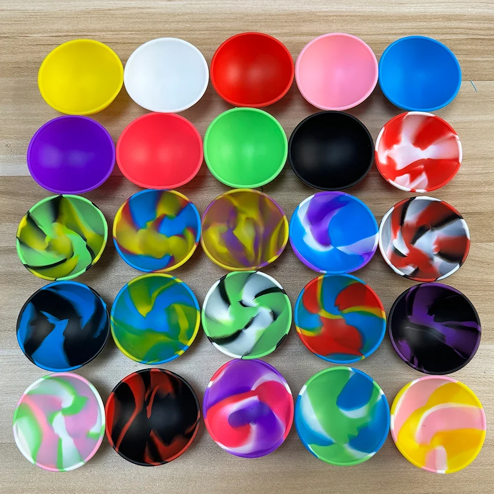 50Pcs Kitchen Mini Bowl Storage Box Container Jar Silicone Bowl 67mm Tobacco Herb Smoking Accessories Smoke Tool For Grinder