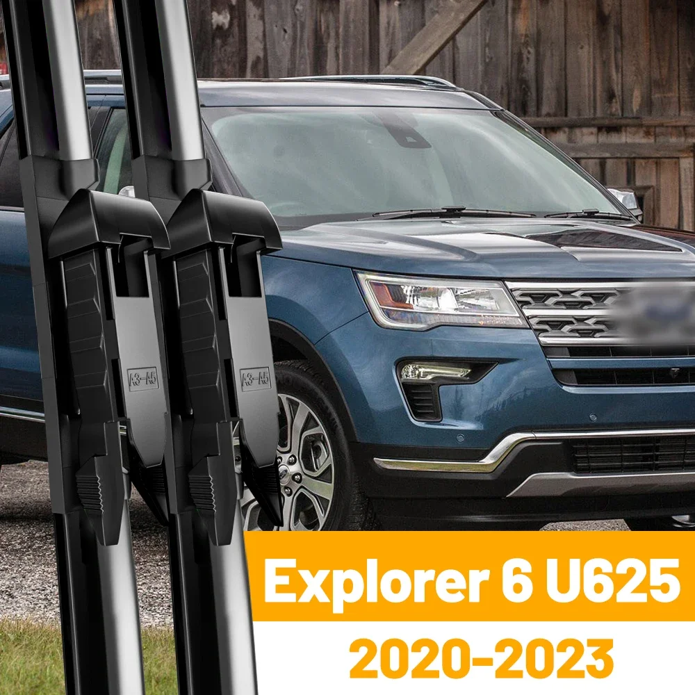 

Wiper Front Wiper Blades For Ford Explorer 6 U625 2020 - 2023 Windshield Windscreen Window Brush 26"+22" Accessories