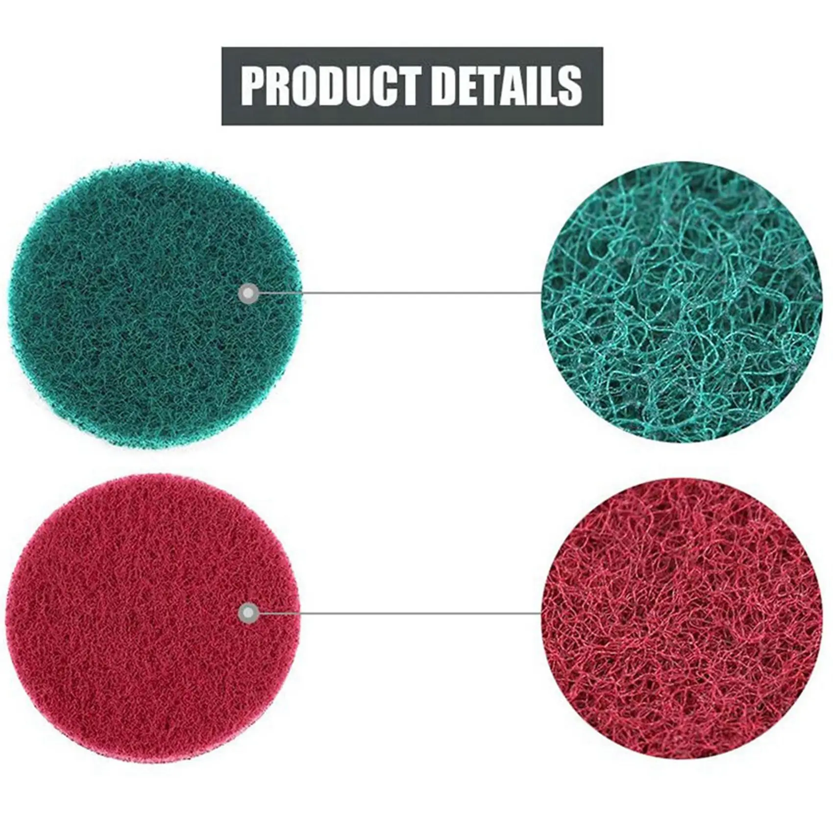 

SEWS-44Pcs Power Scrubber Brush Set Polishing Pad For Drill Powered Brush Tile Scrubber Scouring Pads Cleaning Tool
