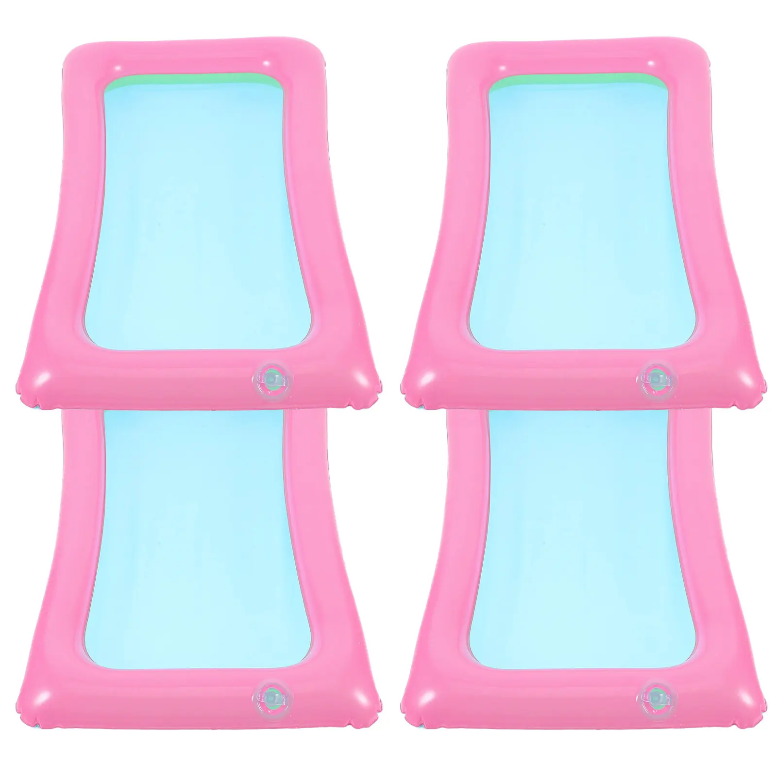 4Pcs Inflatable Ice Serving Float Stylish Multi Use Floating Tray for Pool Parties Beach Outings Outdoor Chilled Drinks Ice
