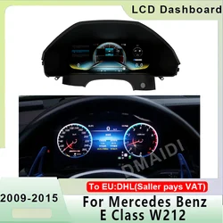 Speed Meter Car LCD Digital Cluster Virtual Cockpit Head Unit Accesorries Dashboard Display For Benz E Class W212 2009-2015