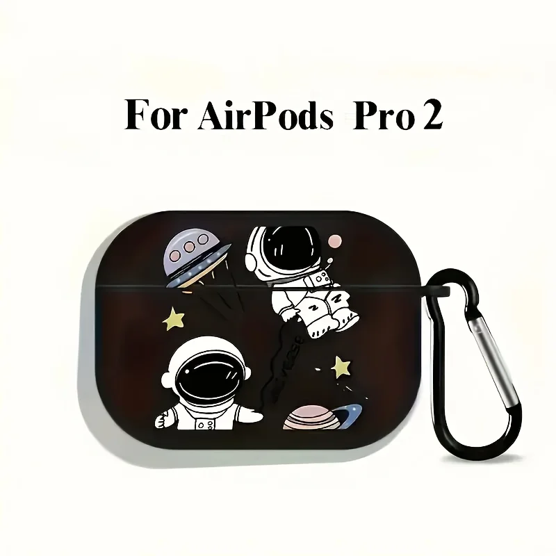 Astronaut and Planet Design Earphone Protective Cover For Airpods 3 4 PRO/PRO 2/PRO 3 Anti Drop Matte Texture