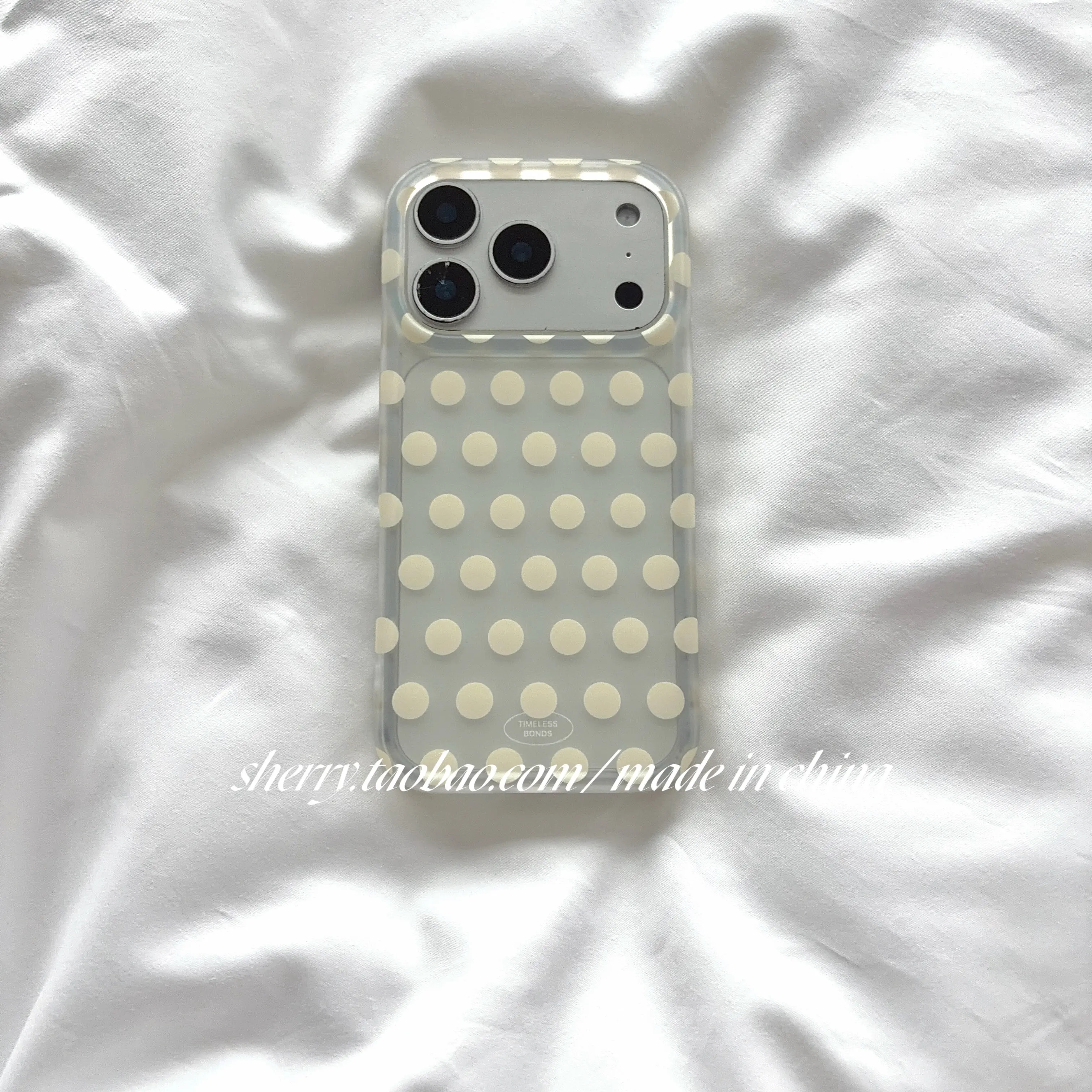 Pink Yellow Blue Summer Polka Dots Y2K Matte Phone Case For iPhone 18 11 12 13 14 15 16 17 AIR Pro Max Plus Soft Bumper Cover - view 5