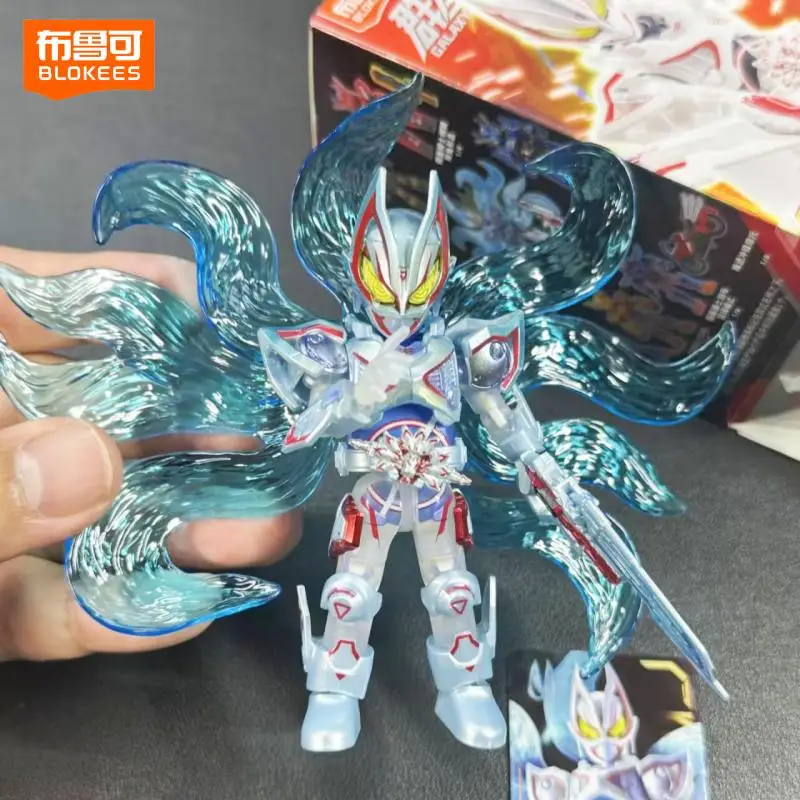 

Blokees Kamen Rider Blind Box Galaxy Version Vol.6 Genesis Myth Geatsix Anime Peripheral Collect Toys Assembled Action Figures