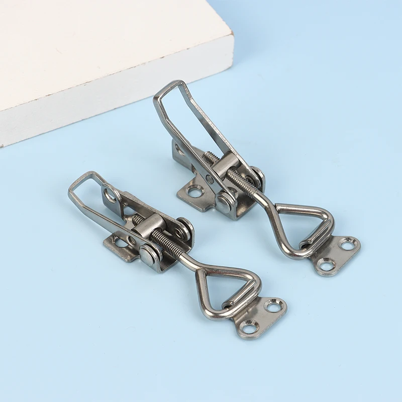 1Pc 304 Stainless Steel Clamp Deck Hasp Lock Boat Accessories Locker Anti Rattle Latch Fastener Clamp Marine Fastener