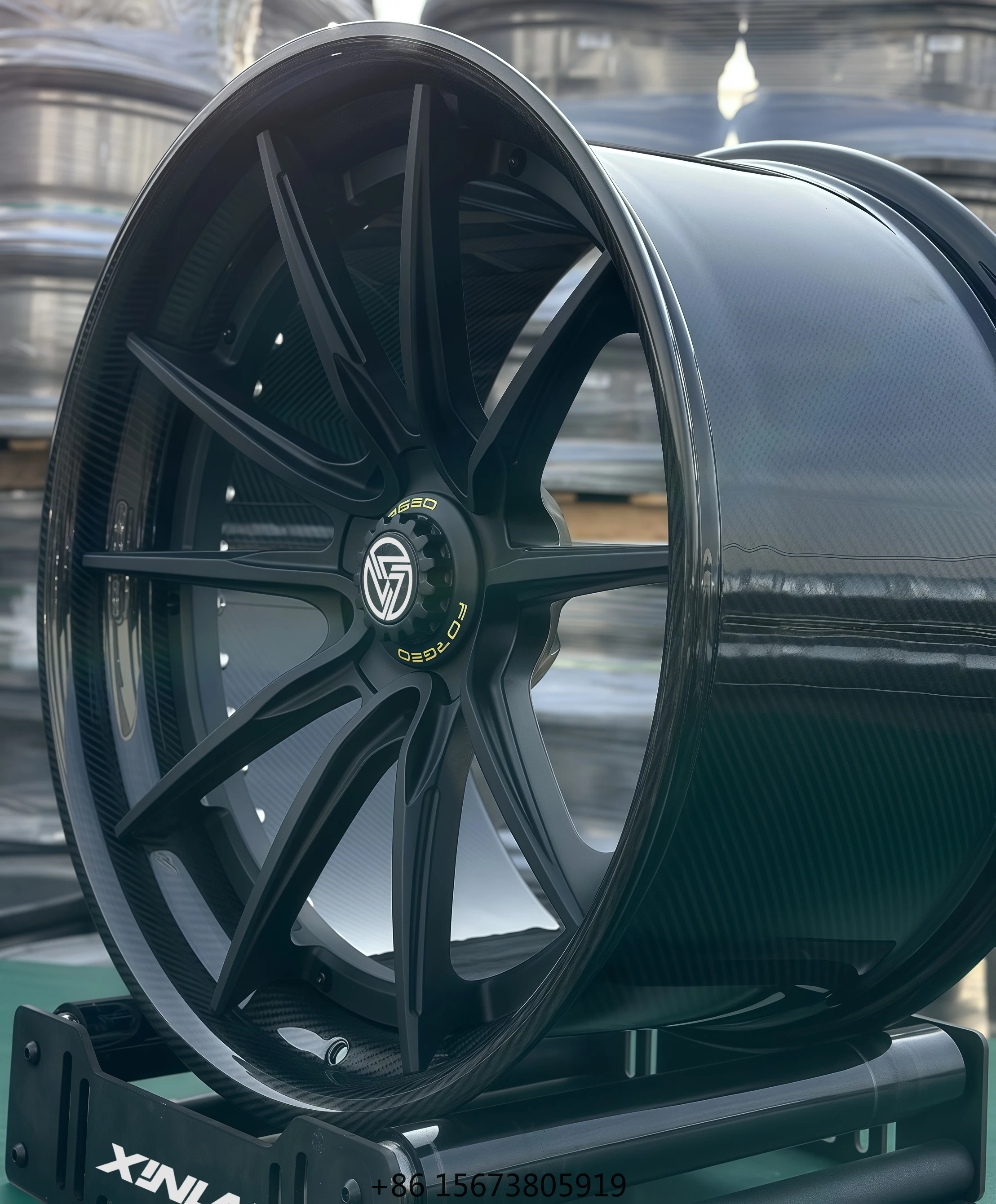 

BJ Matte Black 2-Piece Carbon Fiber Wheel 18 19 20 21 22 23 Inch Custom Forged Racing Car Wheel for