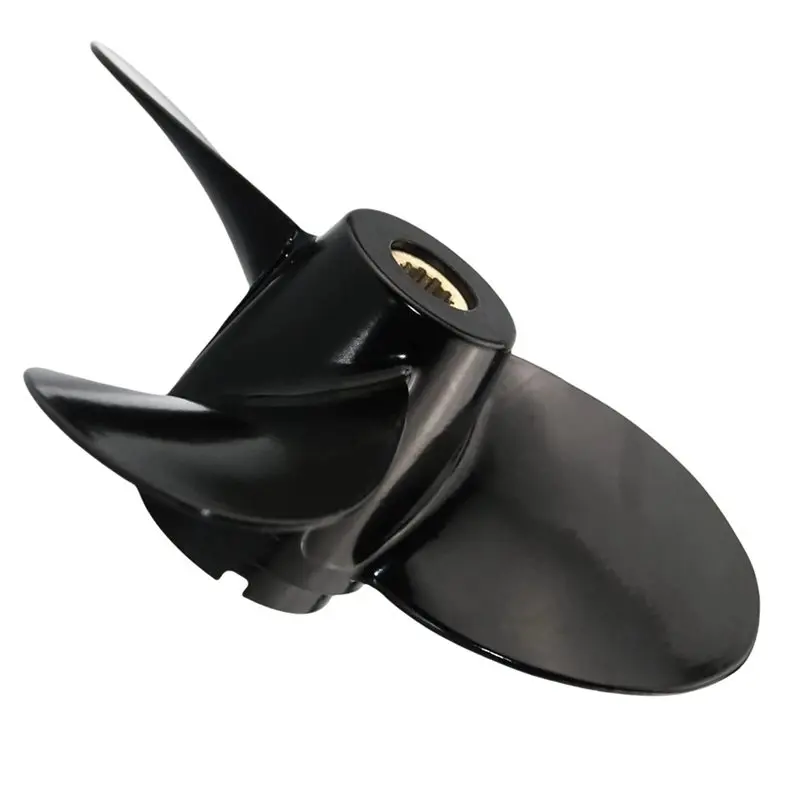 A99F-For Outboard Motor 4-6 HP Engine Replacement Part Boat Propeller 7 1/2X6 Aluminum 10 Tooth Spline 58110-91JL0-019