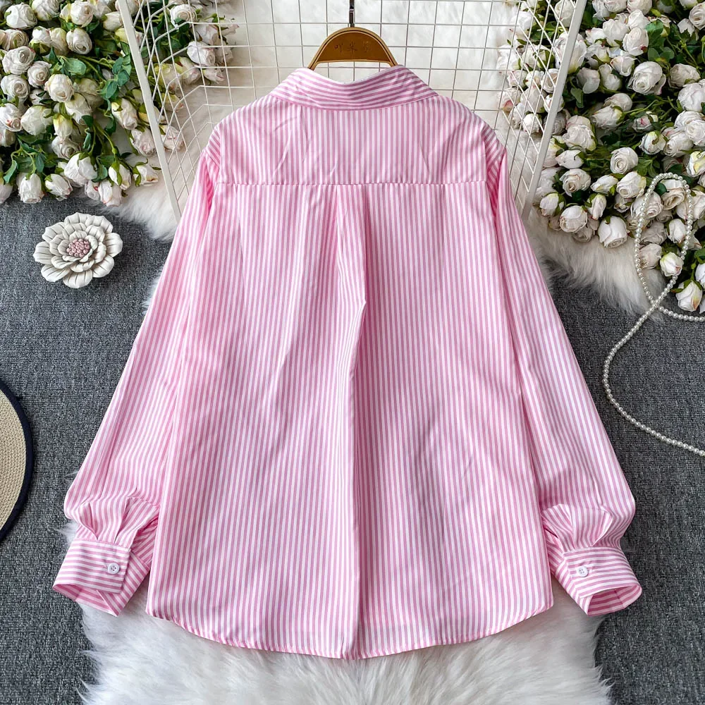 ヴィンテージエレガントな三次元甘いブラウスファッションシャツカジュアルシックなトップ妖精夏の女性