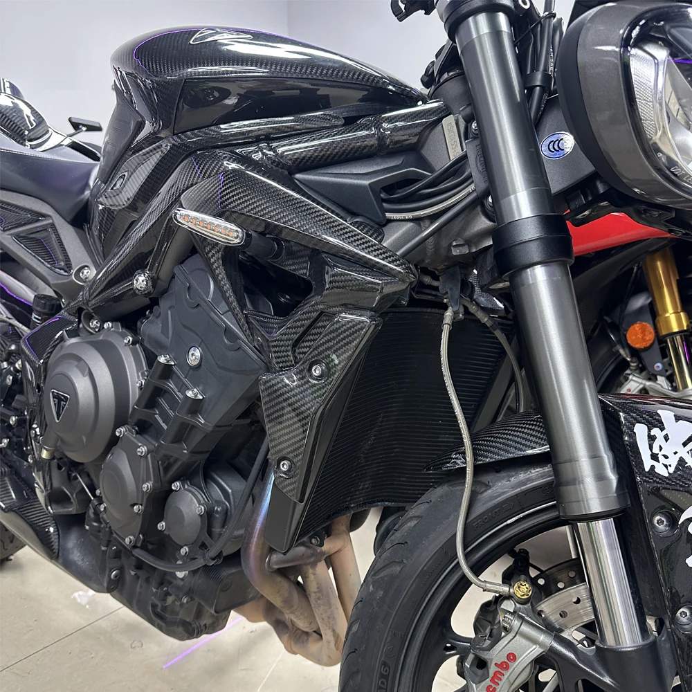 For Triumph Street Triple 765 R RS 2020 2021 2022 Carbon Fiber Motorcycle Accessories Side Panels Fairing triumph 765R/RS