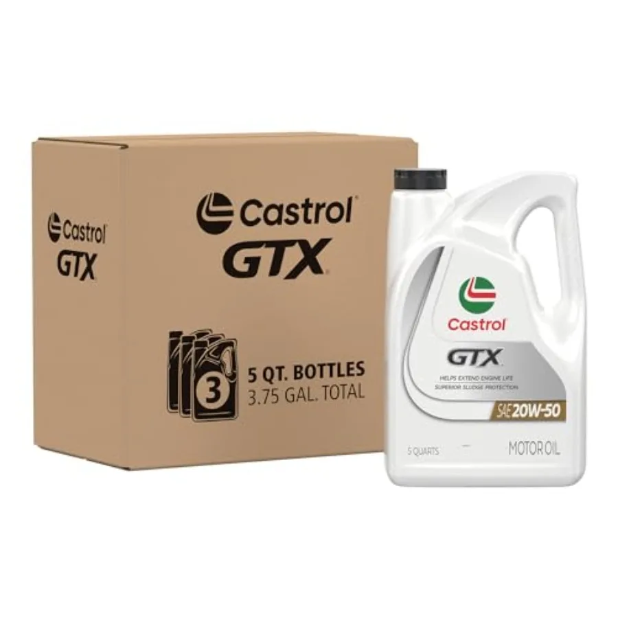 

GTX 20W-50 Conventional Motor Oil 5 Quarts Pack of 3
