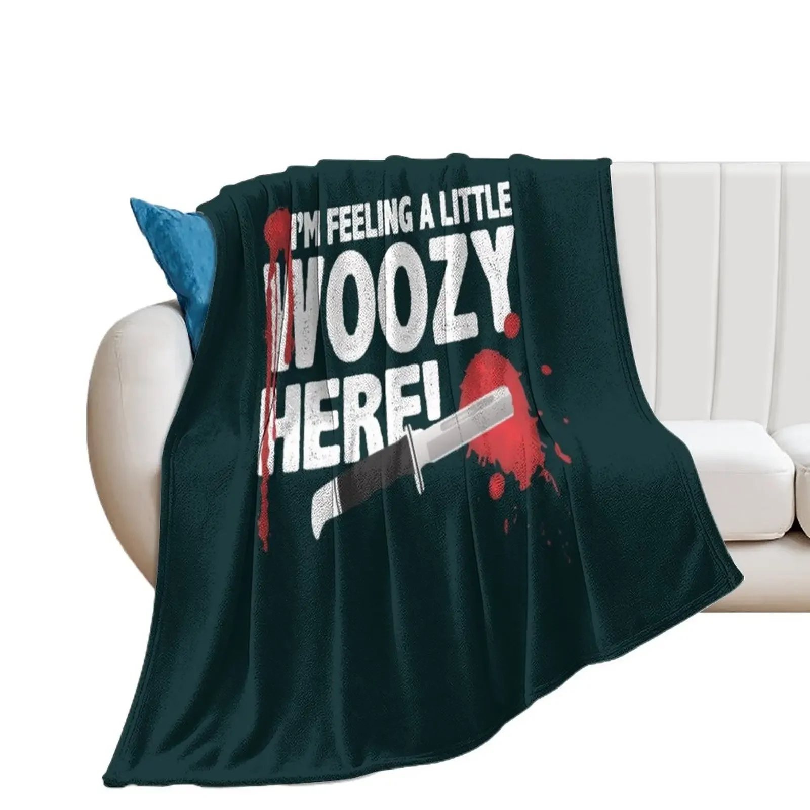 I'm feeling a little woozy here Throw Blanket Travel Soft Blankets