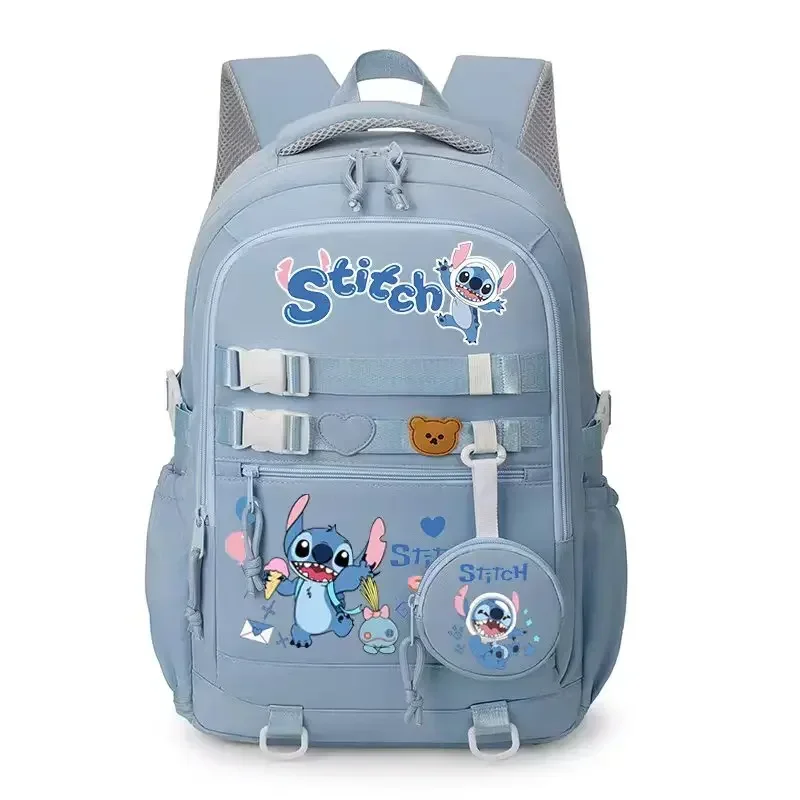 Disney Lilo Stitch Popular Children Teenagers School Bag Large Capacity School Fashion Student Backpack Girls Travel Backpack