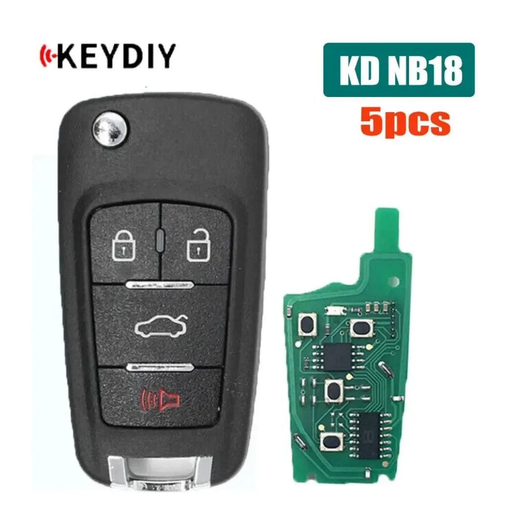 5pcs/lot KEYDIY NB18 KD Remote Key NB Series 4 Buttons Car Key for MINI KD/KD-X2 /KD-MAX KD MAX Auto Key Programmer