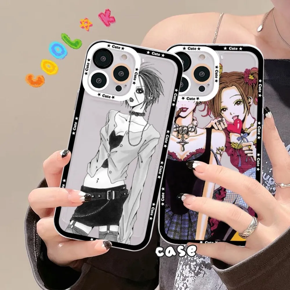 Nana Osaki Anime Phone Case For IPhone 15 13 14 Pro Max XS XR 12 11 Pro 13 Mini Soft Clear Back Cover