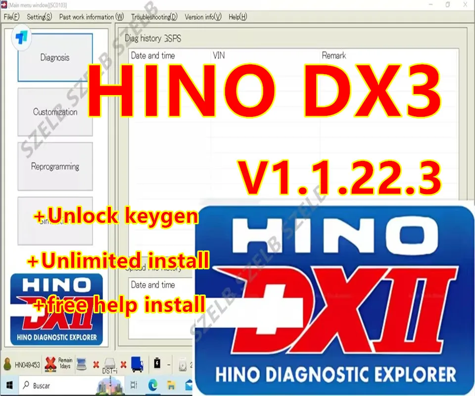 

HINO Diagnostic EXplorer 2 Hino с кейгеном DX2 V1.1.22.3 + разблокированный ключ + бесплатная установка помощи