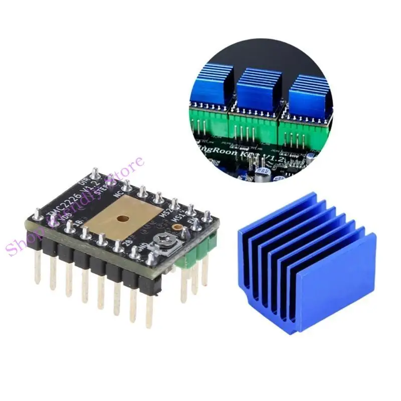 

594A TMC2226V1.0 Ставильный драйвер MKS 2226 2209 Модуль контроллера управления двигателем для 3D -драйвера двигателя с