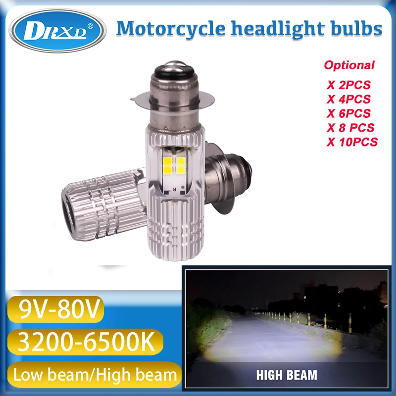 

900LM LED Motorcycle Headlight Bulb9W DC 9~80V 3200 - 6500k High Beam Low Beam for Motobike Scooter Running Lighting Hids