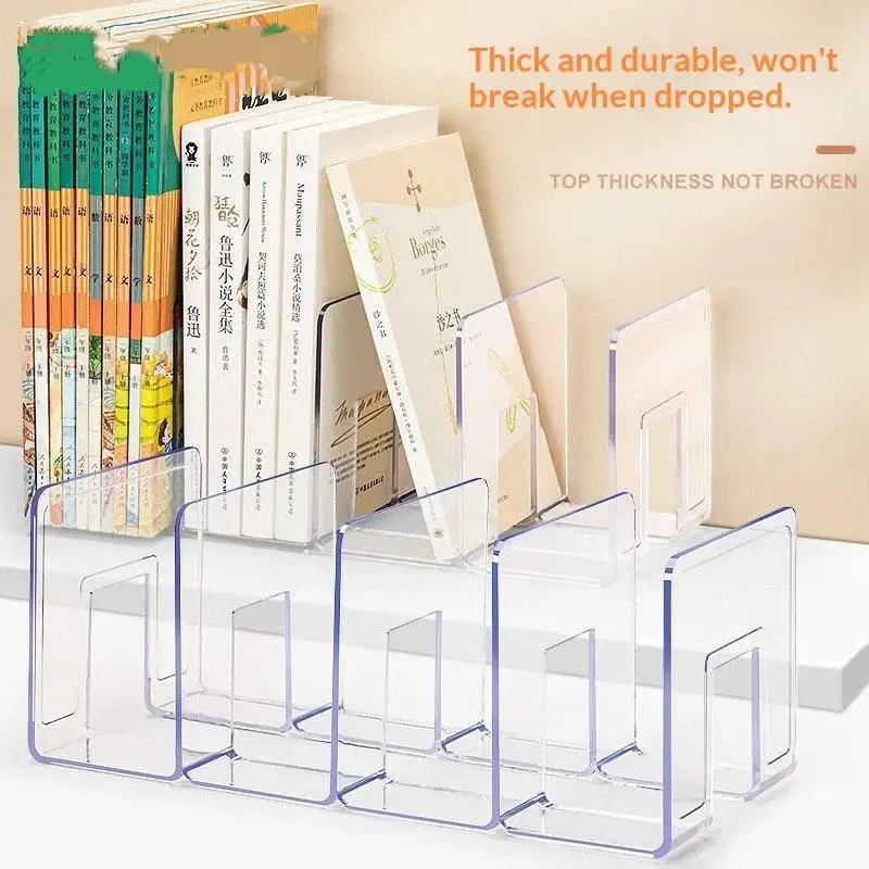 Bookends Sturdy Metal Multi-Functional Desk Storage Organizer for Books Magazines Documents Great for Office Worker Student