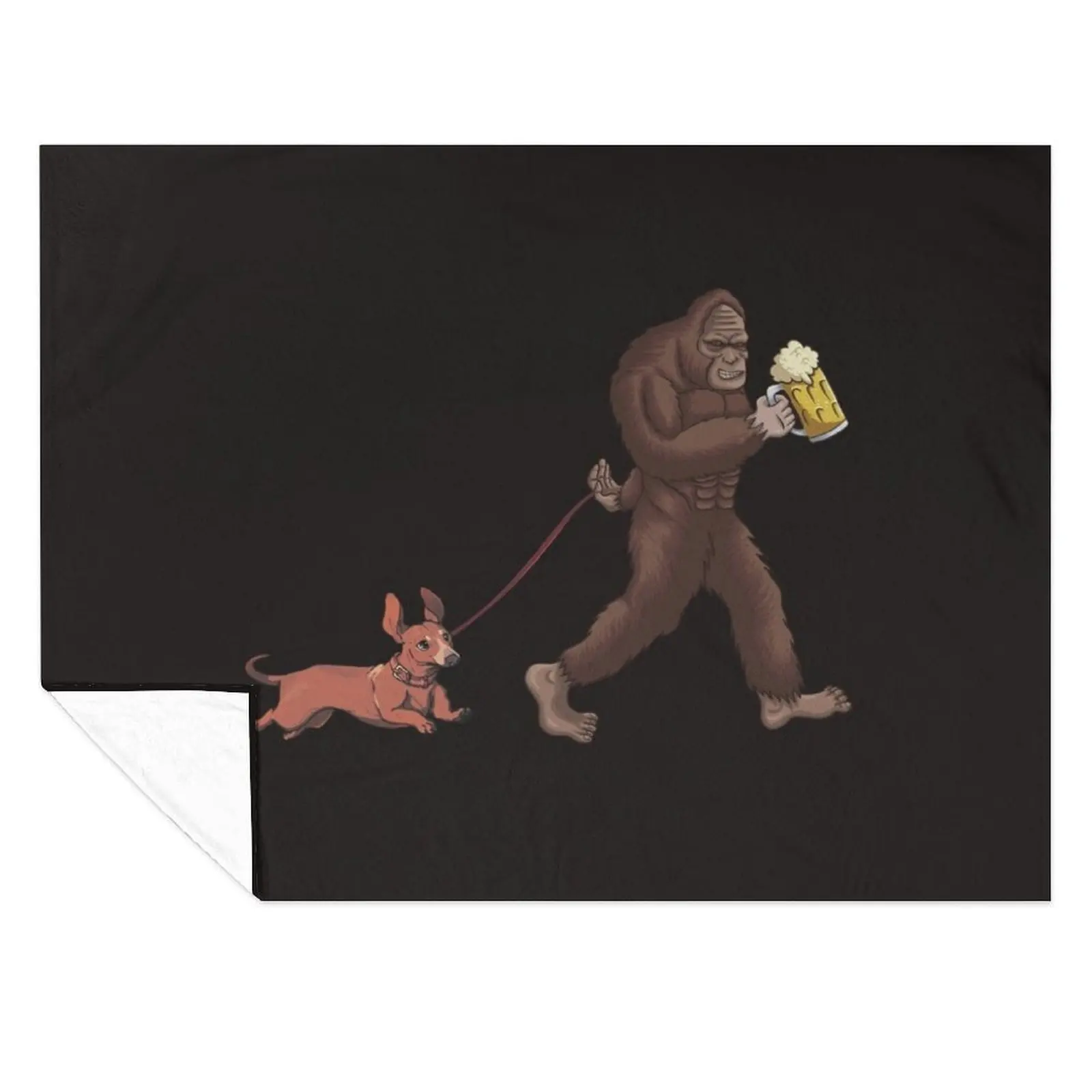 

Dachshund Walking Cartoon Art Throw Blanket for winter Blankets Sofas Of Decoration Large Flannels Blankets