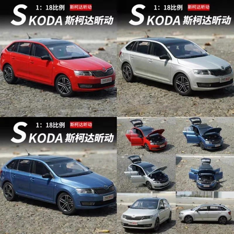 

Original Diecast Alloy 1/18 Scale Shanghai Skoda Rapid Spaceback Car Model Static Collection Decorated Holiday Gifts Toys