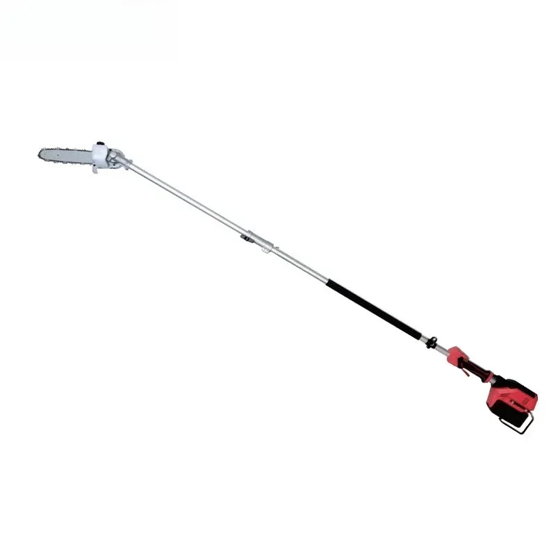 Electric chain saw extended rod pruning branches garden fruit tree repair machine