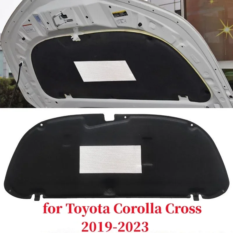 トヨタカローラクロス2019-2023用フロントエンジンフード断熱パッド、防音マット、耐火フォームカバー