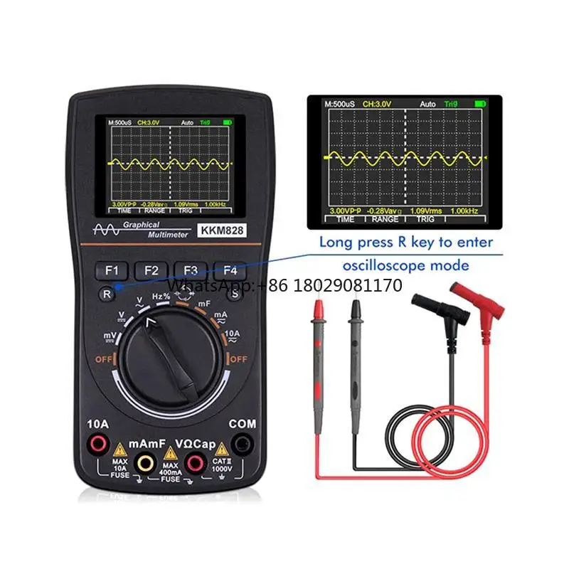 

Oscilloscope Multimeter 2.5Msps 1MHz Handheld Digital Display Oscilloscope Multifunction Tester