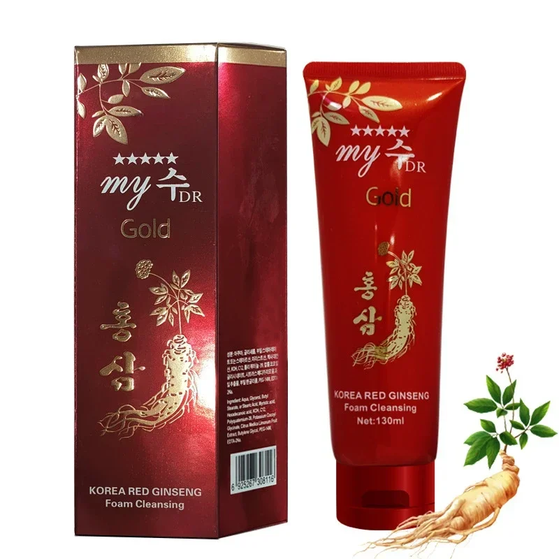 130ml Korean Red Ginseng Cleanser Deep Cleansing Moisturizing Brightening Anti-acne Balancing Oil Face Wash Face Cleanser