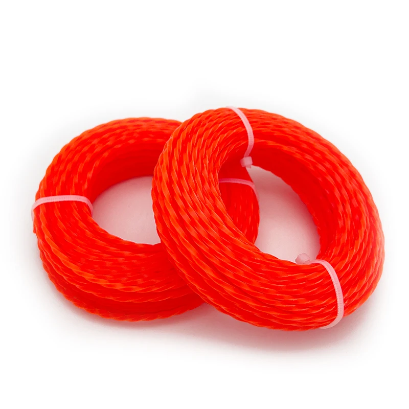 Gasoline Brushcutters Accessories Square Spiral Cutting Rope 3.0mm Trimmer Line for Brush Cutter Head