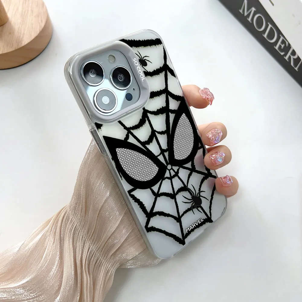 

Marvel Spider-Man Spider Face Phone Case For Infinix NOTE 30 40 SMART SPARK 6 7 8 9 10 CAMON 20 30C ITEL S23 P36 A48 Hard Case