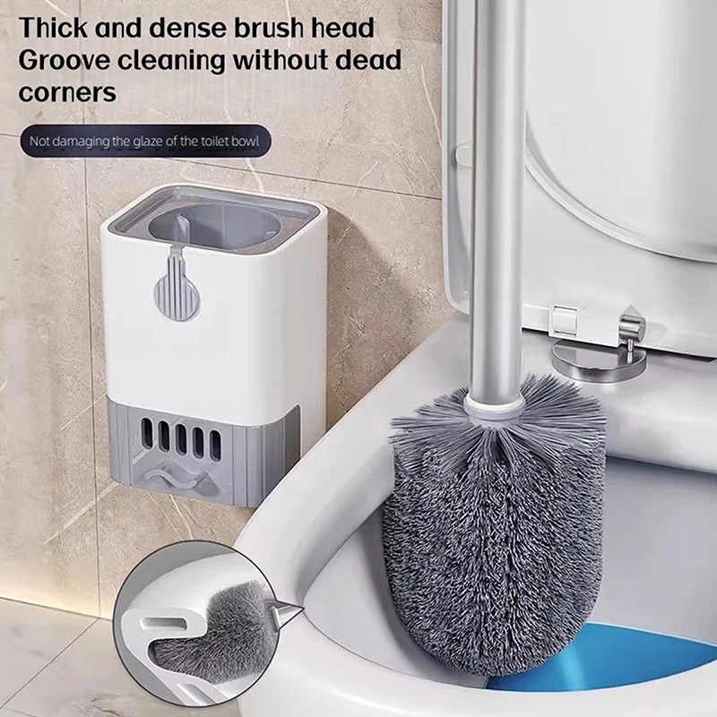 Home Multi-functional Toilet Brush Set Brush For Bathroom Professional Quality Cleaning User-Friendly Design Cleaner With Holder