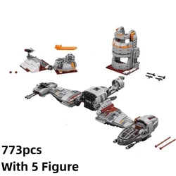 Space Wars Defense Of Crait Building Blocks Set Space Wars Compatible 75202 Fighter Blocks Set Toys For Kid Birthday Gifts