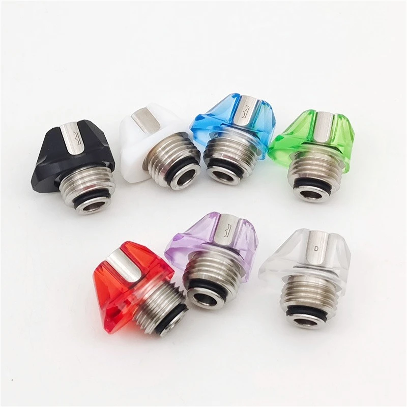 1PC Polygon V1 Billet Box BB Drip Stainless Steel Plastic Drip Nozzle