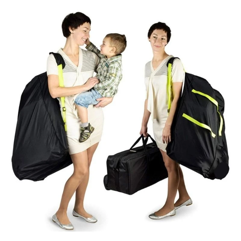 J15U Travel Ready Pram & Car seats Bag for Airplanes Easy Carry Pram Case Protective Car Seats Bag Foldable Storage Bag