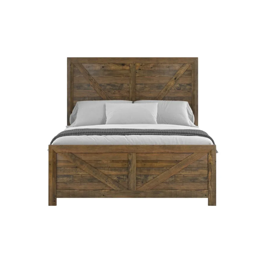 Wallace and Bay Lisque Brown Queen Bed