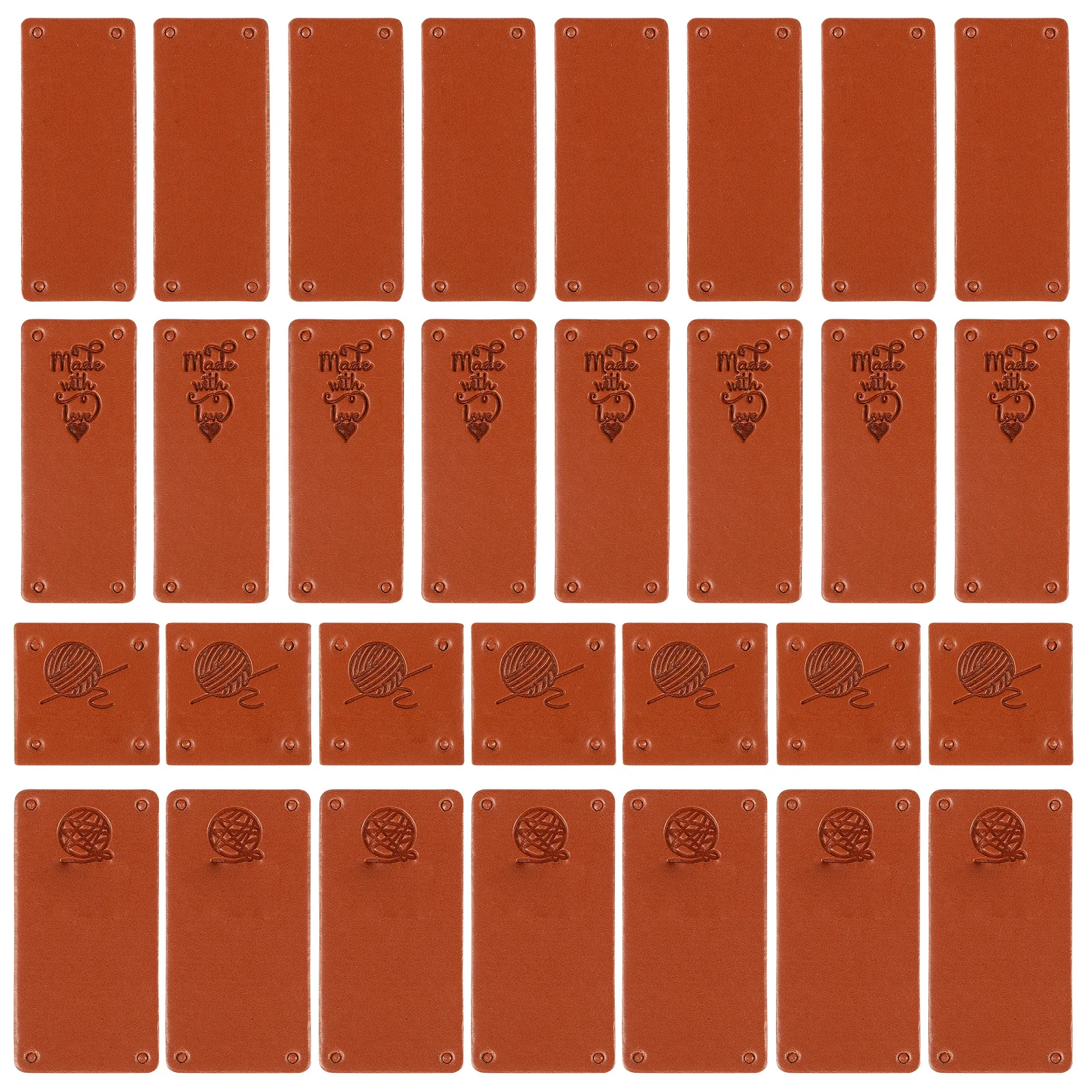 

80Pcs Knitting Supplies Tags Clear Printed Design Clothing Labels for Jeans Sweaters Crafts Handmade Tags Crochet