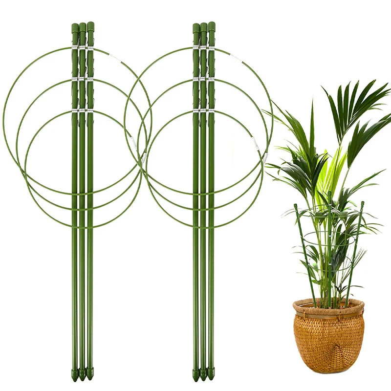 

Tomato Plant Support Cage With Adjustable Ring Deformable Plant Bracket Climbing Vegetables Flowers Stakes Vines Stand