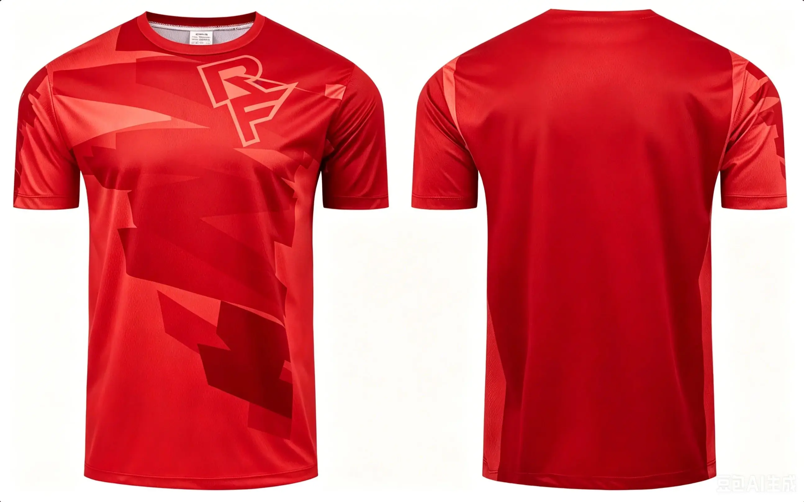 Family Matching Short Sleeve MTB Cycling Jersey, Geometric Triangle Print Motocross MX Top, Breathable Outdoor Bike Riding Shirt