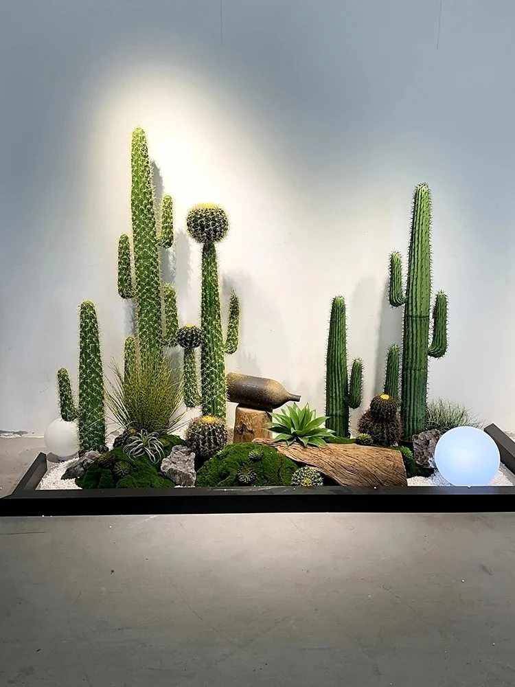 

Simulation Cactus Large Desert Plant Creative Micro Landscape Green Plant Floor Ornaments